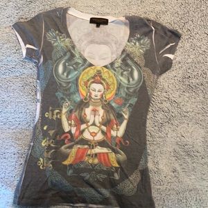 Christian Audigier Fitted Shirt